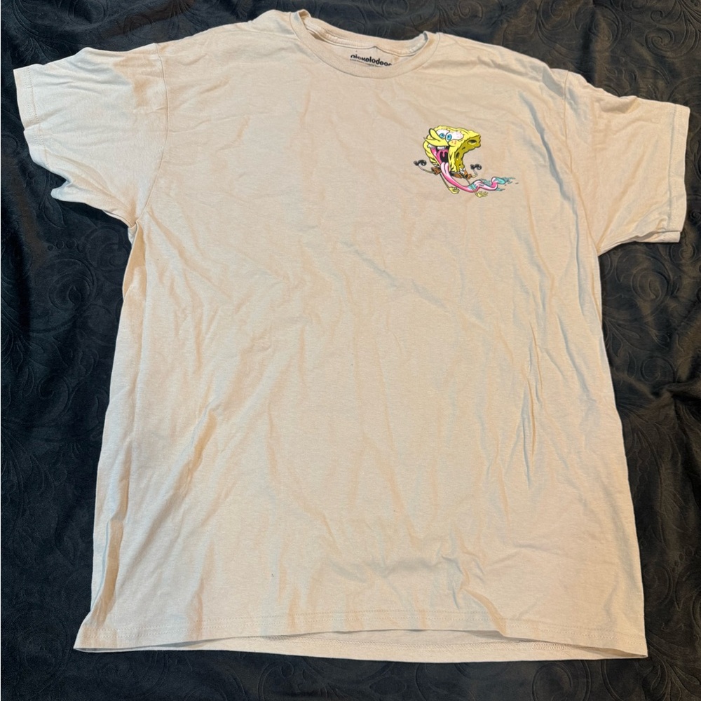SpongeBob SquarePants Cream Graphic T-Shirt